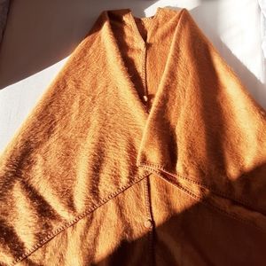 Pacific Northwest 100% Alpaca Cape/Shawl; Large; Golden Brown